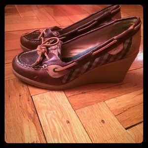 COPY - Sperry Top Sider plaid wedges